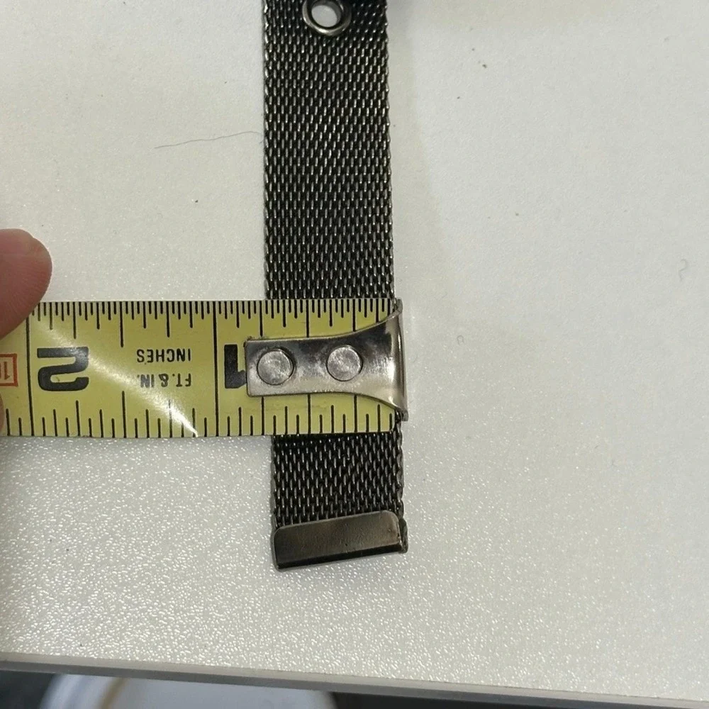Vintage 80's Silvertone Metal Mesh Belt‎ Length Adjustable